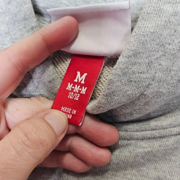 Mitchell & Ness Warriors Hoodie Girl's Medium M 10/12 Gray Cotton Short Sleeve - Picture 3 of 11